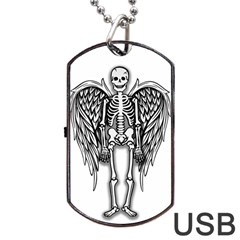 Angel skeleton Dog Tag USB Flash (Two Sides)