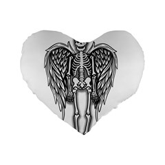 Angel skeleton Standard 16  Premium Heart Shape Cushions