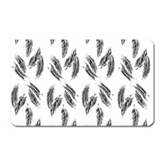 Feather Pattern Magnet (rectangular) by Valentinaart