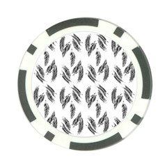 Feather Pattern Poker Chip Card Guard (10 Pack) by Valentinaart