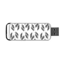 Feather Pattern Portable Usb Flash (two Sides)