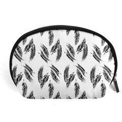 Feather Pattern Accessory Pouches (large)  by Valentinaart