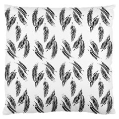 Feather Pattern Standard Flano Cushion Case (two Sides) by Valentinaart