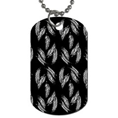 Feather Pattern Dog Tag (one Side) by Valentinaart