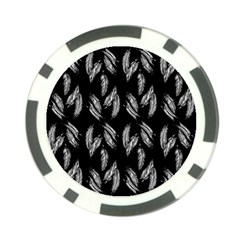 Feather Pattern Poker Chip Card Guard by Valentinaart