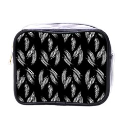 Feather Pattern Mini Toiletries Bags by Valentinaart