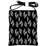 Feather pattern Shoulder Sling Bags Front