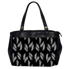 Feather Pattern Office Handbags (2 Sides)  by Valentinaart