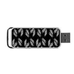 Feather Pattern Portable Usb Flash (two Sides)