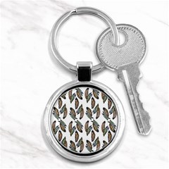 Feather Pattern Key Chains (round)  by Valentinaart