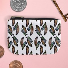 Feather Pattern Mini Coin Purses by Valentinaart