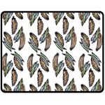 Feather pattern Fleece Blanket (Medium)  60 x50  Blanket Front