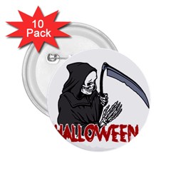 Death - Halloween 2 25  Buttons (10 Pack)  by Valentinaart