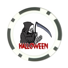 Death - Halloween Poker Chip Card Guard by Valentinaart