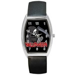 Death - Halloween Barrel Style Metal Watch Front