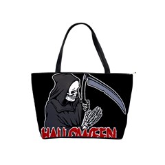 Death - Halloween Shoulder Handbags by Valentinaart