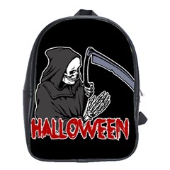 Death - Halloween School Bag (large) by Valentinaart