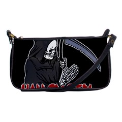 Death - Halloween Shoulder Clutch Bags by Valentinaart