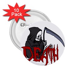 Death - Halloween 2 25  Buttons (10 Pack)  by Valentinaart