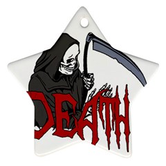 Death - Halloween Star Ornament (two Sides) by Valentinaart