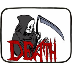 Death - Halloween Fleece Blanket (mini) by Valentinaart