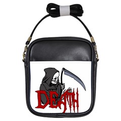 Death - Halloween Girls Sling Bags by Valentinaart