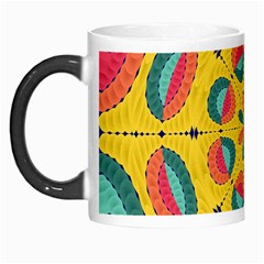 Textured Tropical Mandala Morph Mugs by linceazul