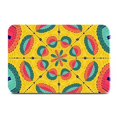 Textured Tropical Mandala Plate Mats by linceazul