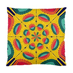 Textured Tropical Mandala Standard Cushion Case (one Side) by linceazul