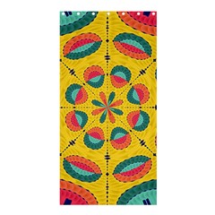 Textured Tropical Mandala Shower Curtain 36  X 72  (stall)  by linceazul