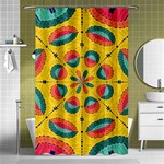 Textured Tropical Mandala Shower Curtain 48  x 72  (Small)  Curtain(48  X 72 ) - 42.18 x64.8  Curtain(48  X 72 )