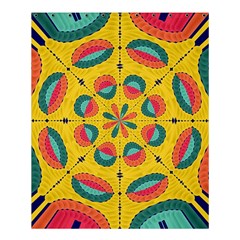 Textured Tropical Mandala Shower Curtain 60  X 72  (medium)  by linceazul