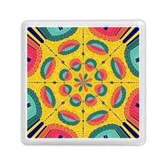 Textured Tropical Mandala Memory Card Reader (square)  by linceazul