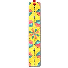 Textured Tropical Mandala Large Book Marks by linceazul