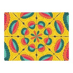 Textured Tropical Mandala Double Sided Flano Blanket (mini)  by linceazul