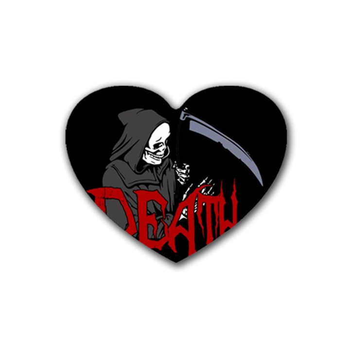 Death - Halloween Heart Coaster (4 pack) 