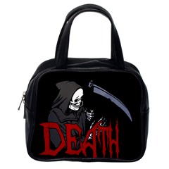 Death - Halloween Classic Handbags (one Side) by Valentinaart