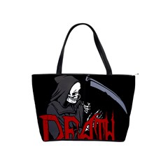 Death - Halloween Shoulder Handbags by Valentinaart