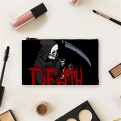 Death - Halloween Cosmetic Bag (small)  by Valentinaart