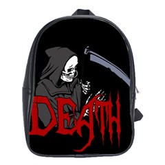 Death - Halloween School Bag (large) by Valentinaart