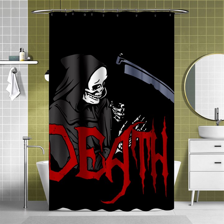 Death - Halloween Shower Curtain 48  x 72  (Small) 