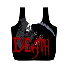 Death - Halloween Full Print Recycle Bags (m)  by Valentinaart