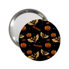 Bat, Pumpkin And Spider Pattern 2 25  Handbag Mirrors by Valentinaart