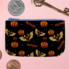 Bat, Pumpkin And Spider Pattern Large Coin Purse