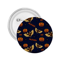 Bat, pumpkin and spider pattern 2.25  Buttons