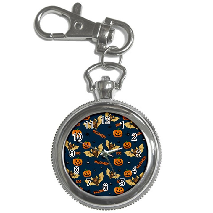 Bat, pumpkin and spider pattern Key Chain Watches