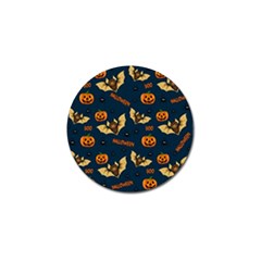 Bat, pumpkin and spider pattern Golf Ball Marker