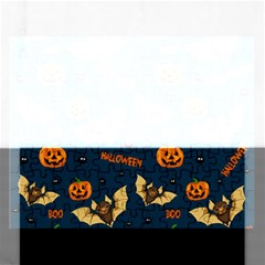 Bat, pumpkin and spider pattern Rectangular Jigsaw Puzzl