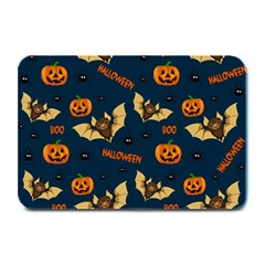 Bat, Pumpkin And Spider Pattern Plate Mats by Valentinaart