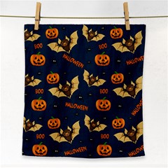 Bat, pumpkin and spider pattern Face Towel